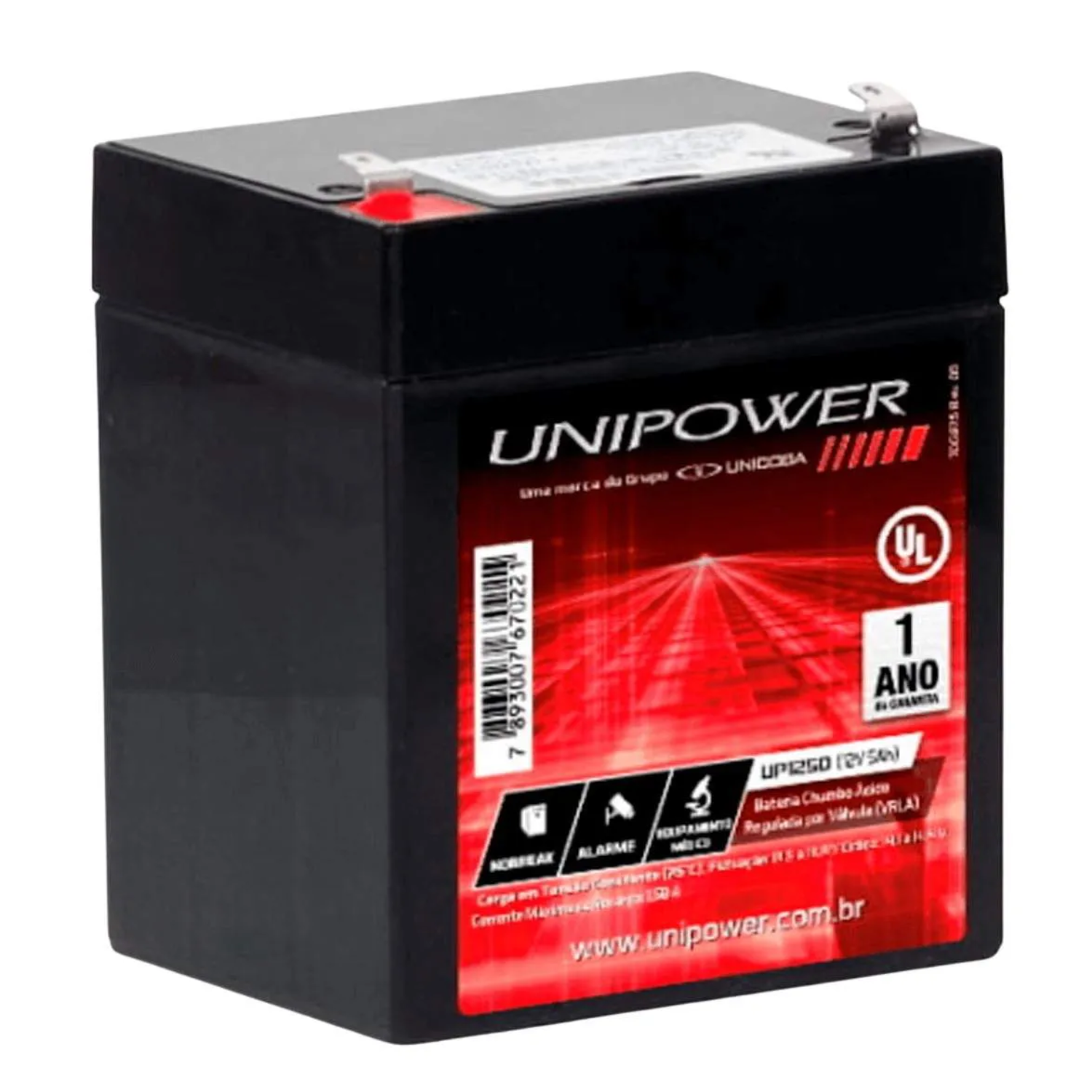 BATERIA UNIPOWER 12V 5,0AH (UP1250) O