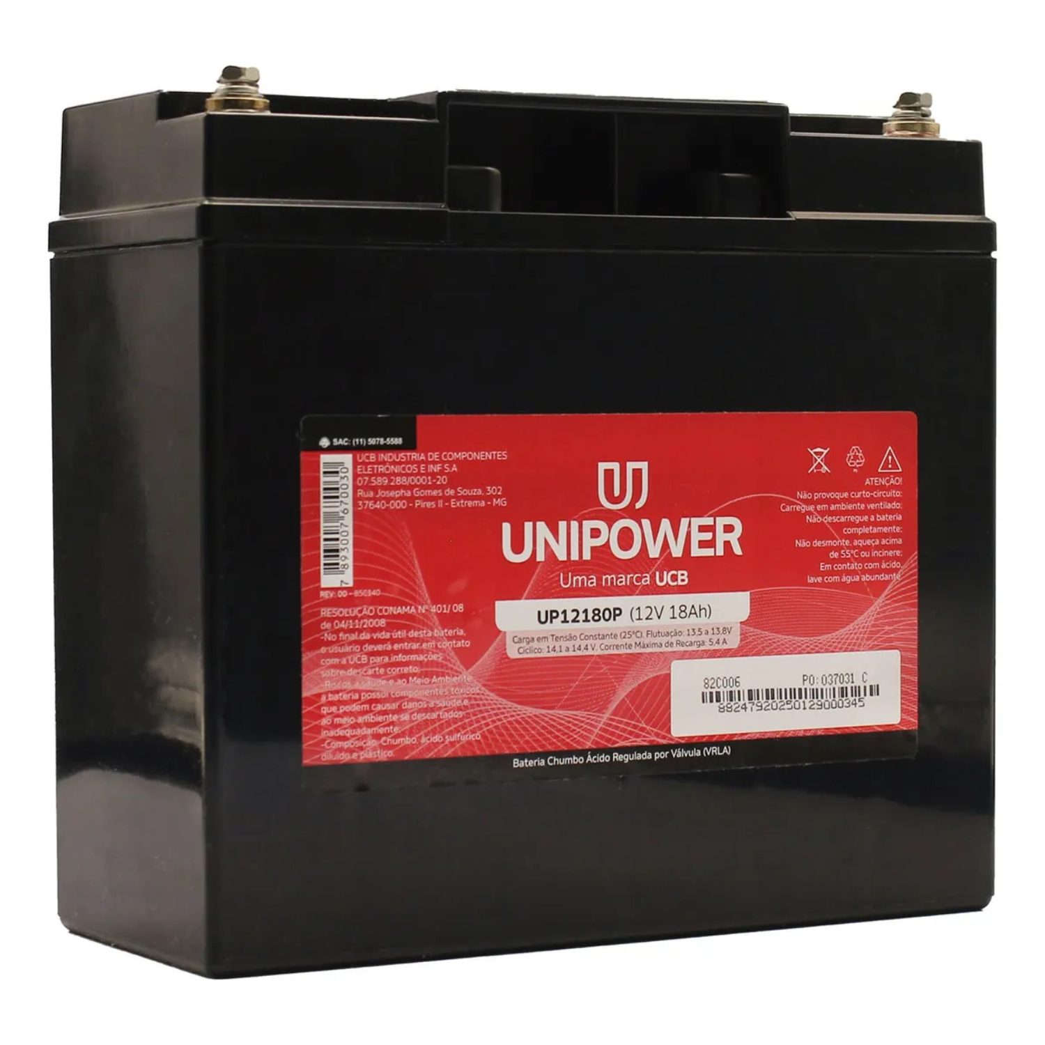 BATERIA UNIPOWER 12V 18AH M5 (UP12180) O
