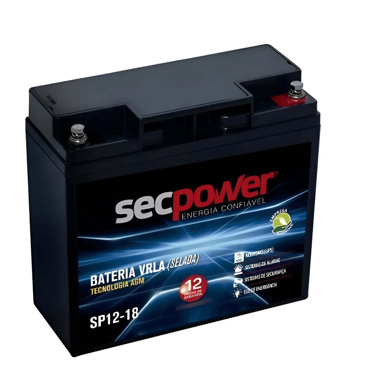BAT. SECPOWER VRLA AGM 12V 18AH