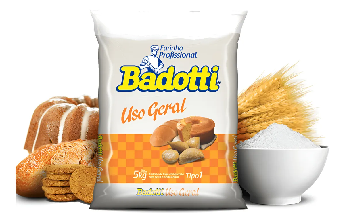 Farinha Profissional Badotti uso geral 5x5kg